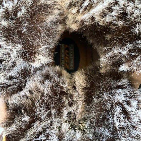 New WOT Lugz Empire Hi Fur Womens Boots Dusty Rose Pink Combat Moto Boots LaceUp - Picture 12 of 14